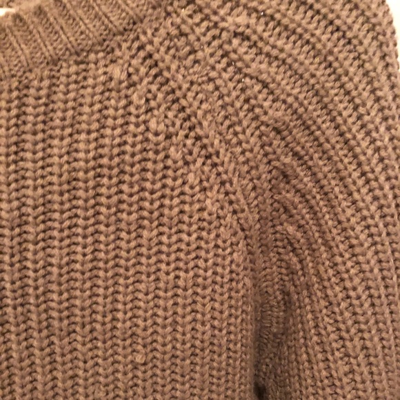 cropped tan sweater - Picture 2 of 3